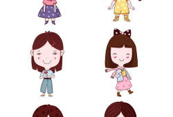 漫画小女孩,漫画中的小女孩