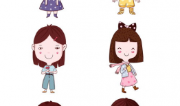 漫画小女孩,漫画中的小女孩
